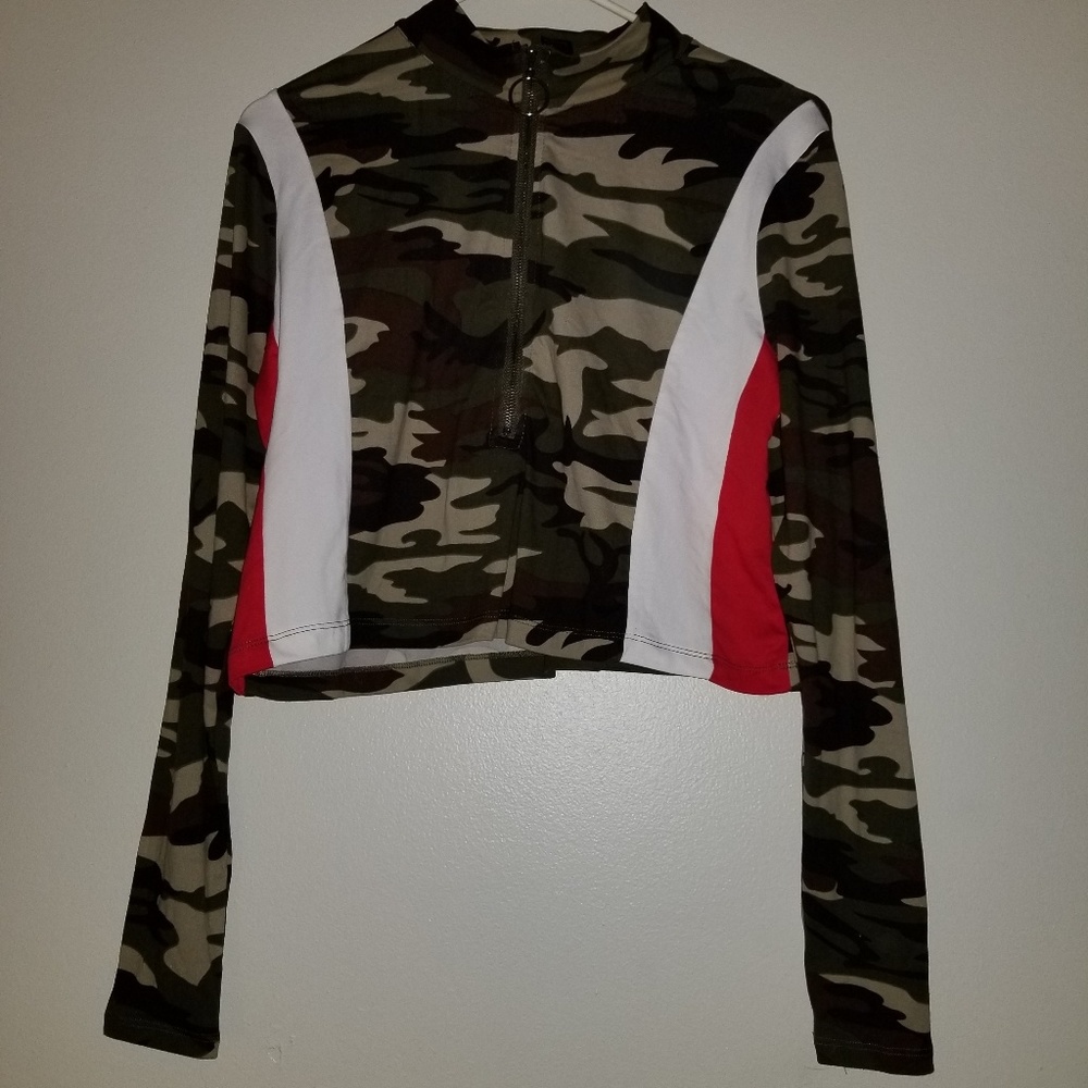 Camo Crop Top